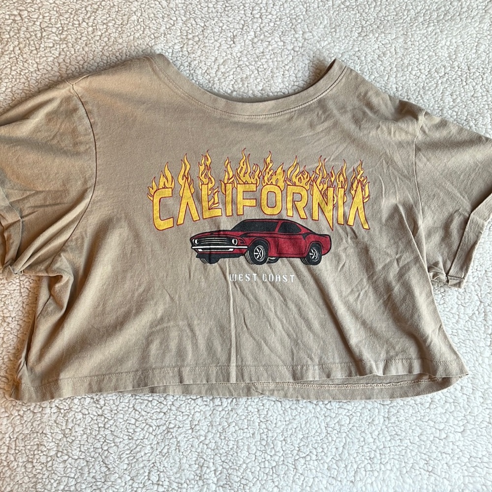 West Coast Tour Crop T Shirt